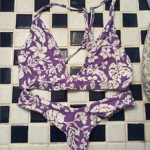 Stone Fox Swim Purple Floral Bikini